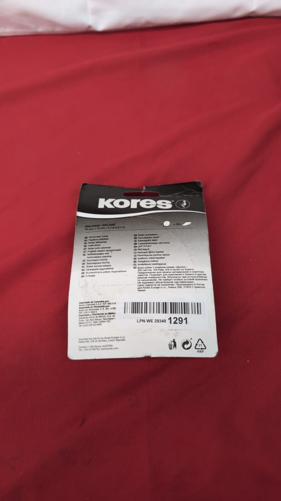 Kores Bubble Shaped Fantasy Sticky Notes 250 Sheets Coloured (packaging damaged)