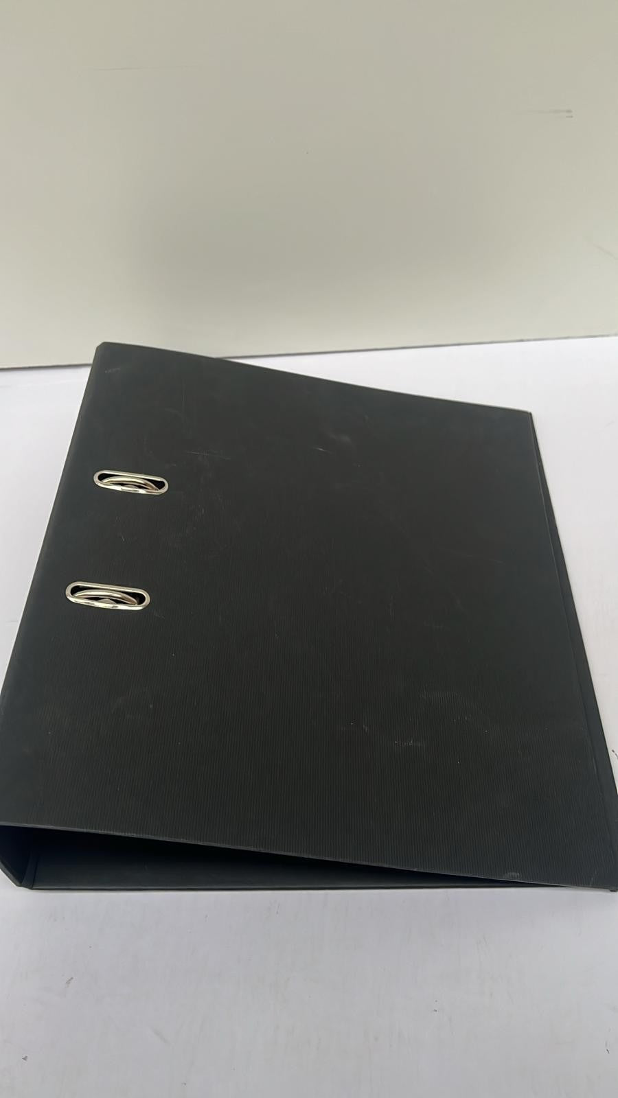 Rossler SOHO Spine Lever Arch File with Metal Index Holder - Black