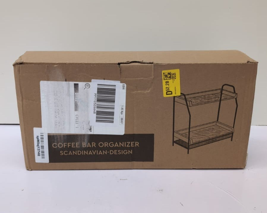 HomGOAT Tea and Coffee Station Organizer with Nespresso Pod Storage, Coffee Bar