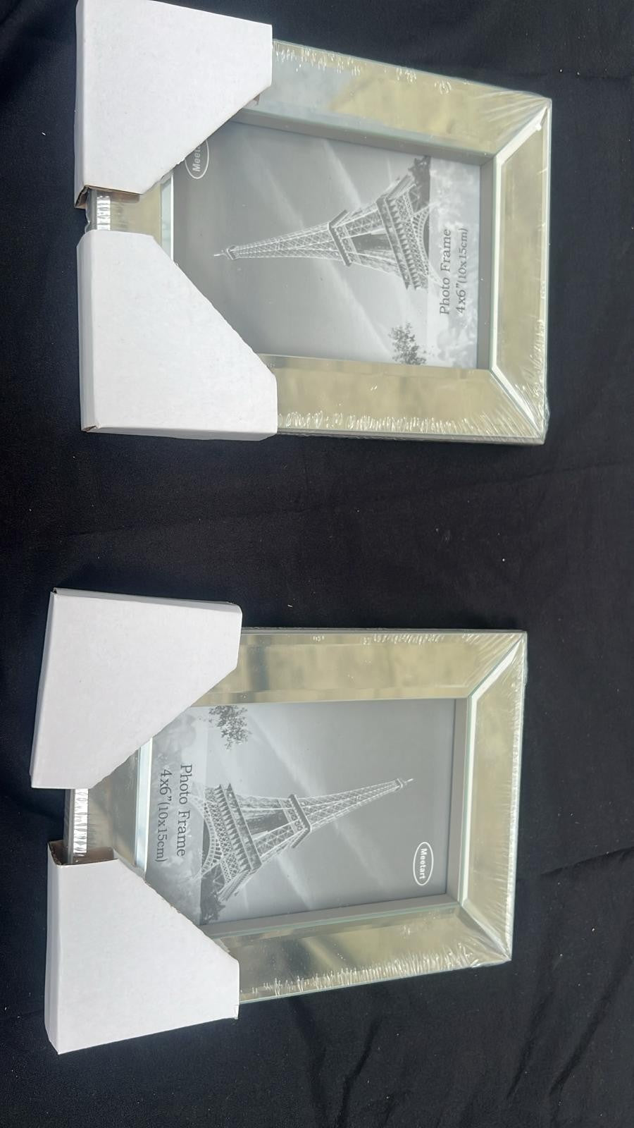 Meetart Mirrored Picture Frame 4x6 inch 2 Piece Pack for Home Decoration