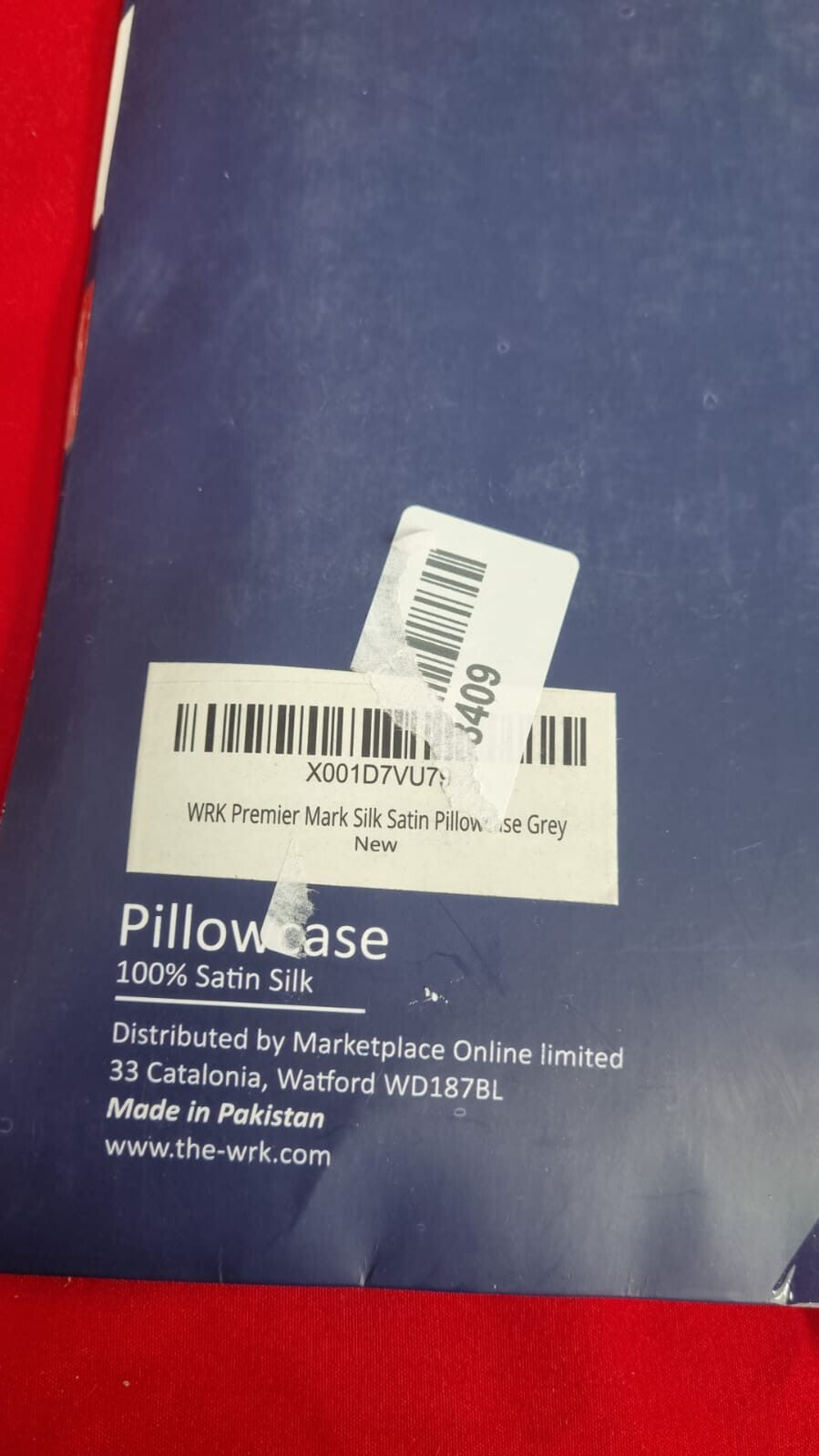 Satin Silk Pillowcases  And Skin Standard Size with Envelope (Grey- 2pack)