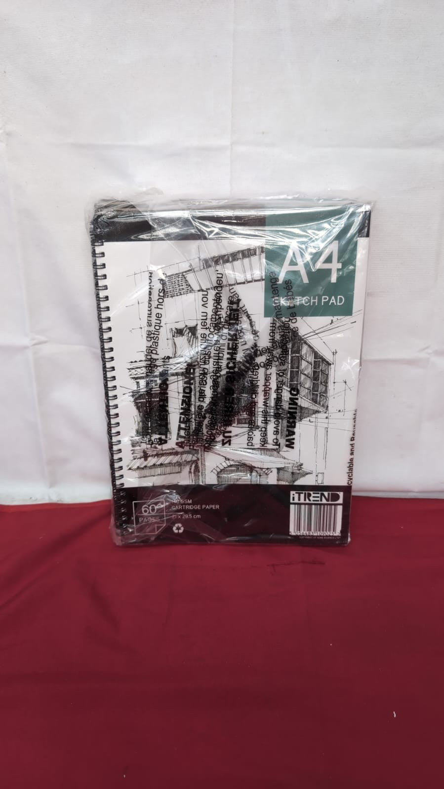 iTrend A4 Artist Sketch Book  - White Art Drawing Paper - A4 60 pages 5PACK