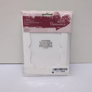 Papermania 8x 8" 300 GSM Square Cards & Envelopes, Pack of 6, White(pack opened)