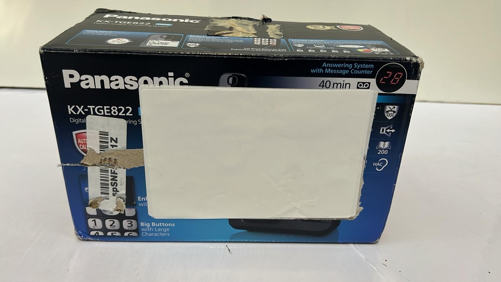 Panasonic KX-TGE822 TWIN (BOX DAMAGED)