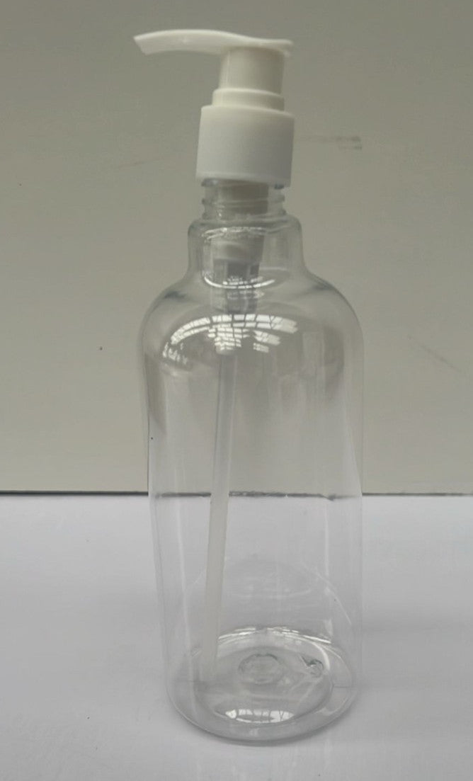 4 Pack 500ML Refillable Plastic Pump Bottles, Clear Soap Dispenser Bottle