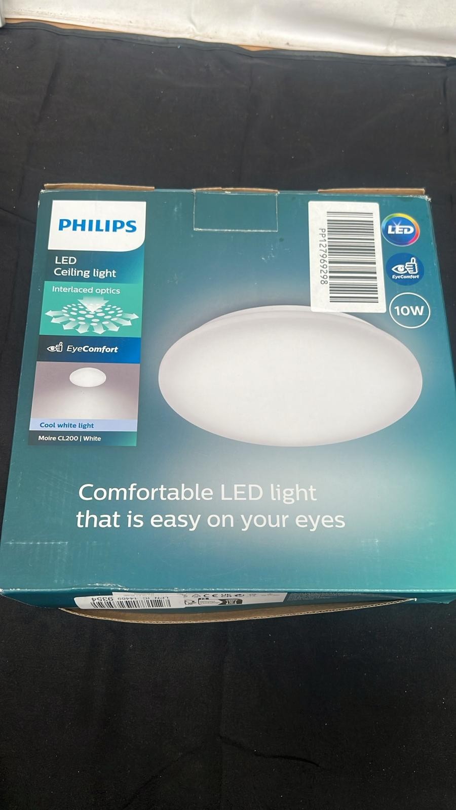 Philips Moire LED CL200 Ceiling Light Round 10W Cool White Light White