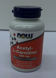 Now Foods, Acetyl-L-Carnitine, 500mg, 100 Vegan Capsules