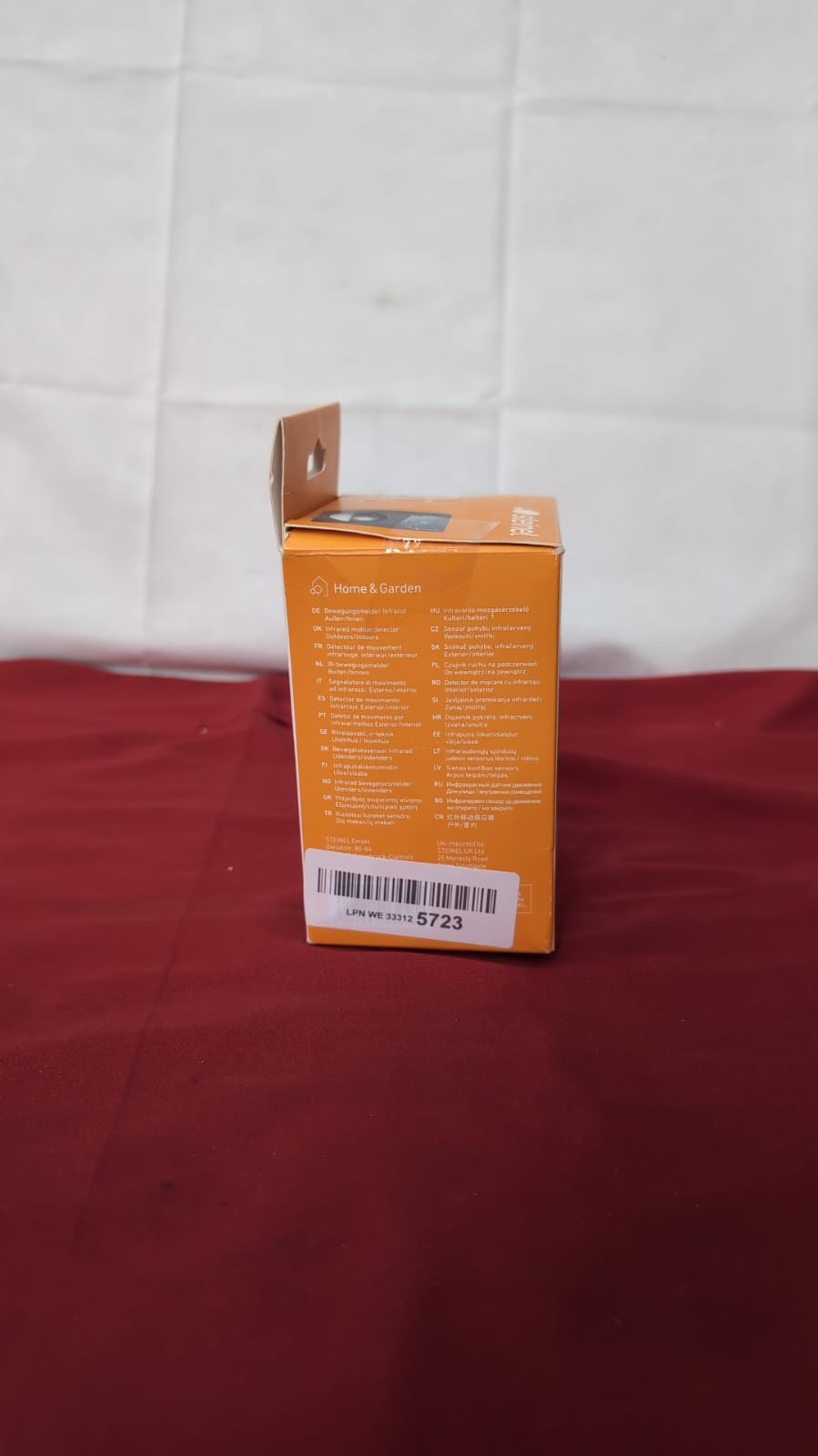 Steinel Motion Sensor IS 180-2 Black, PIR Motion Detector, 12 m Reach