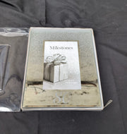 80th Birthday 4" x 6" Glitter Mirrored Glass Frame, 80 design