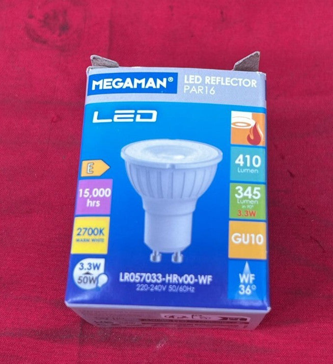 Megaman GU10 Reflector Dimmable LED Lamp 410Lumens 2700K 3.3W