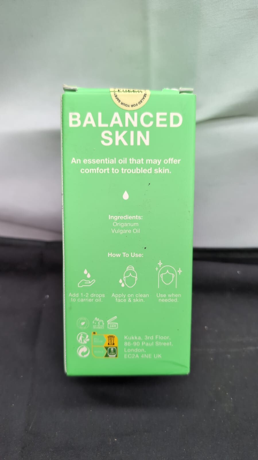 Kukka Oregano Essential Oil for Skin - 4 Fl Oz l 118ml (BOX DAMAGED)