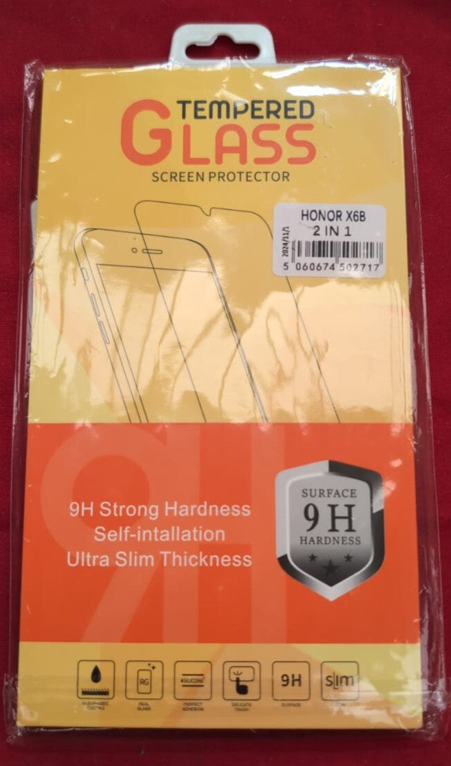 KP TECHNOLOGY {2 PACK) Honor X6b Premium Quality Tempered Glass Screen Protector