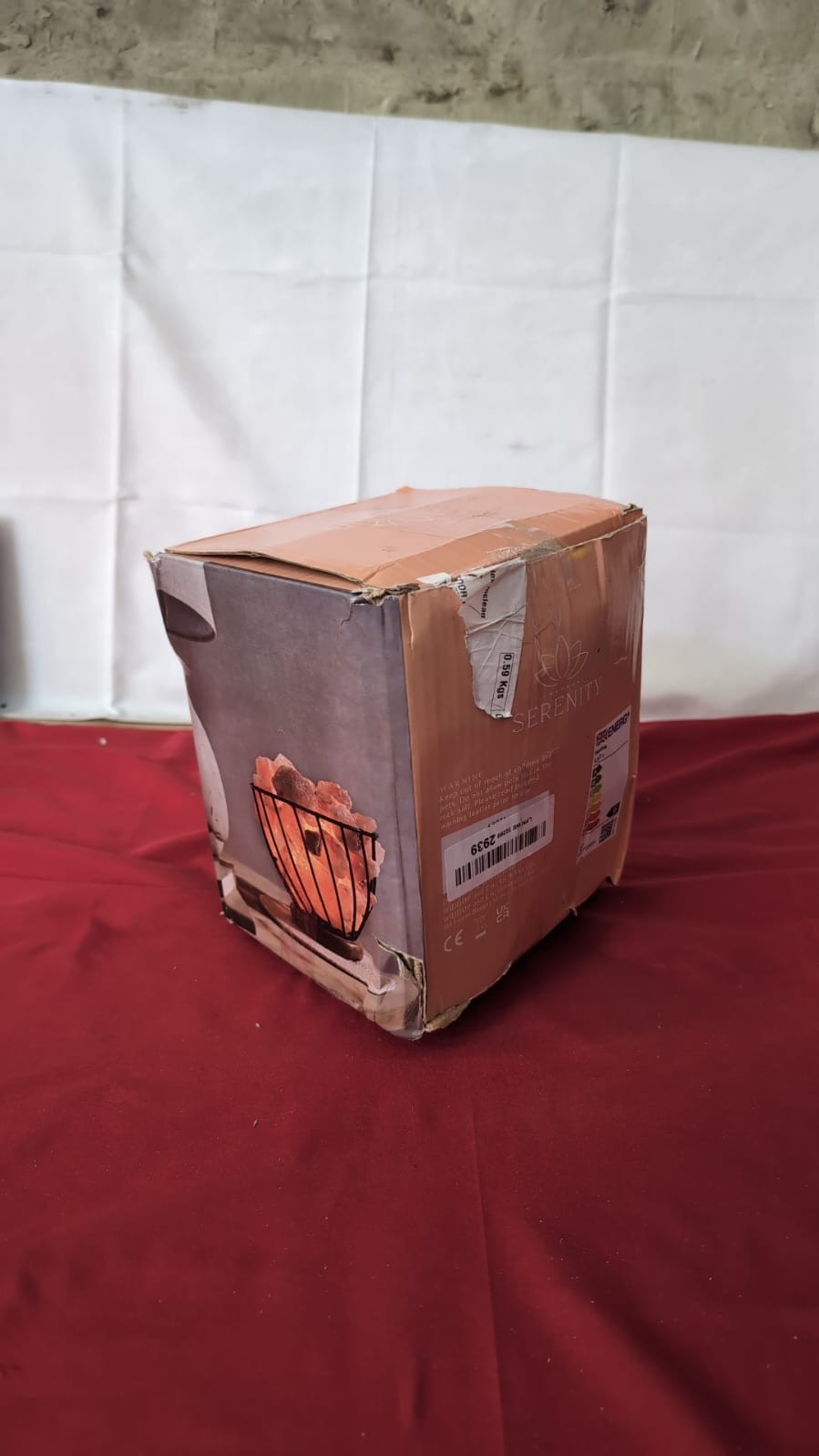 Himalayan Rock Salt Metal Basket Table Lamp(BOX DAMAGED)