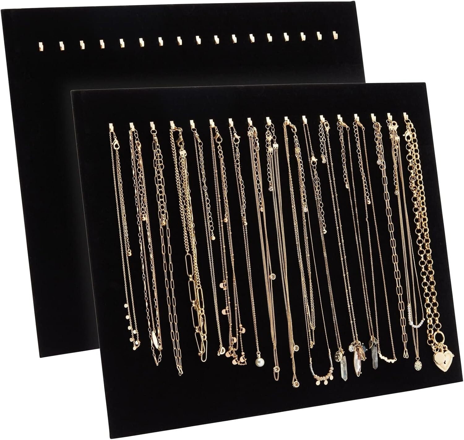 Genie Crafts Jewelry Display for Selling, Black Velvet