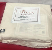 Pizuna Cotton Percale Double Bed Sheet Set Ivory, Combed Cotton Bedding Set