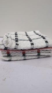 Kitchen Towels Set,Soft Absorbent Lint FreeBlack/Red Pack of 6