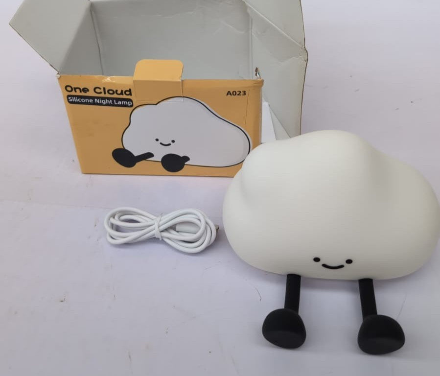 Silicone Cloud Night Light, Dimmable LED Touch Lamp (BOX DAMAGED)