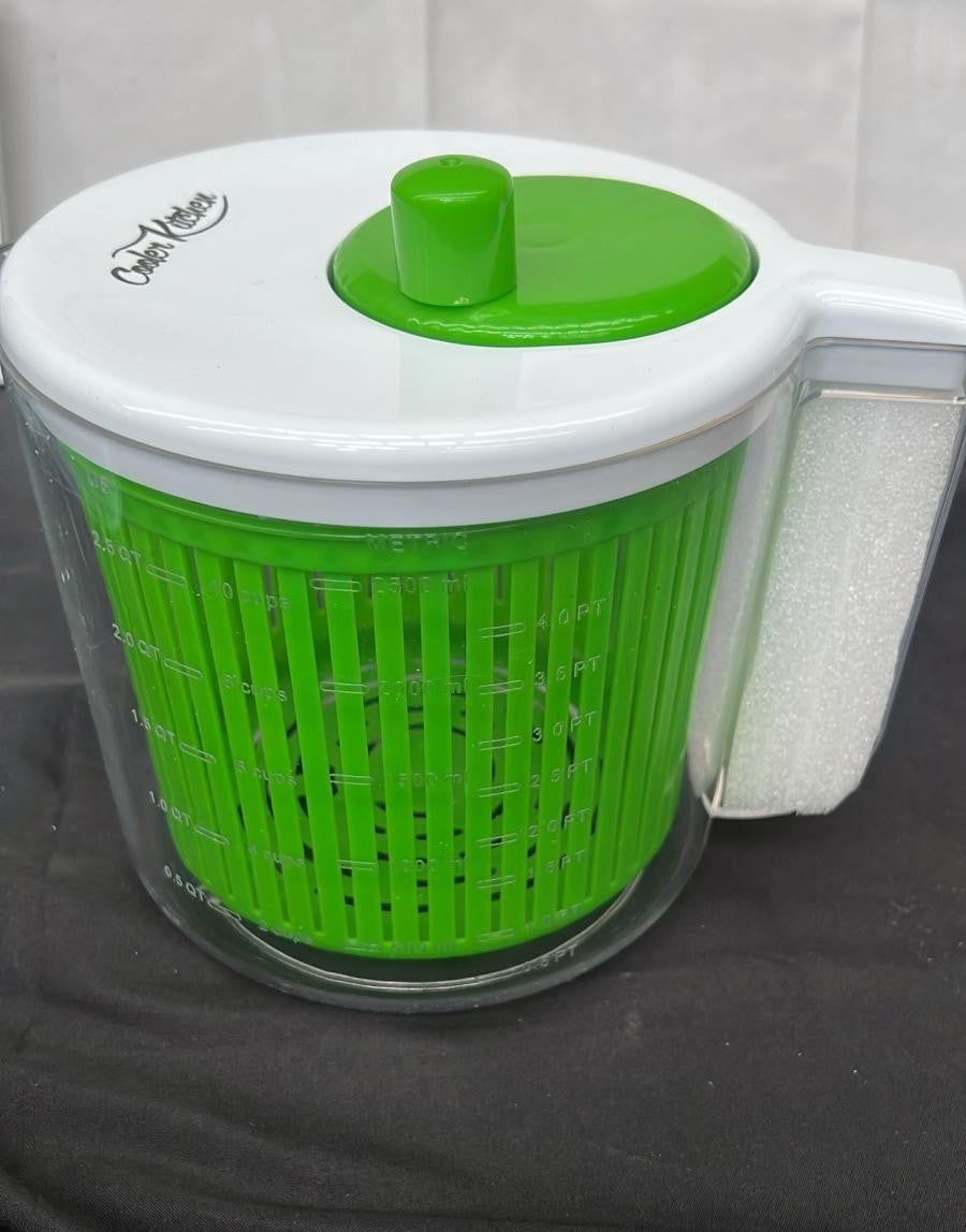 Single Serve Small Salad Spinner - Mini Prep Lettuce Spinner and Dryer