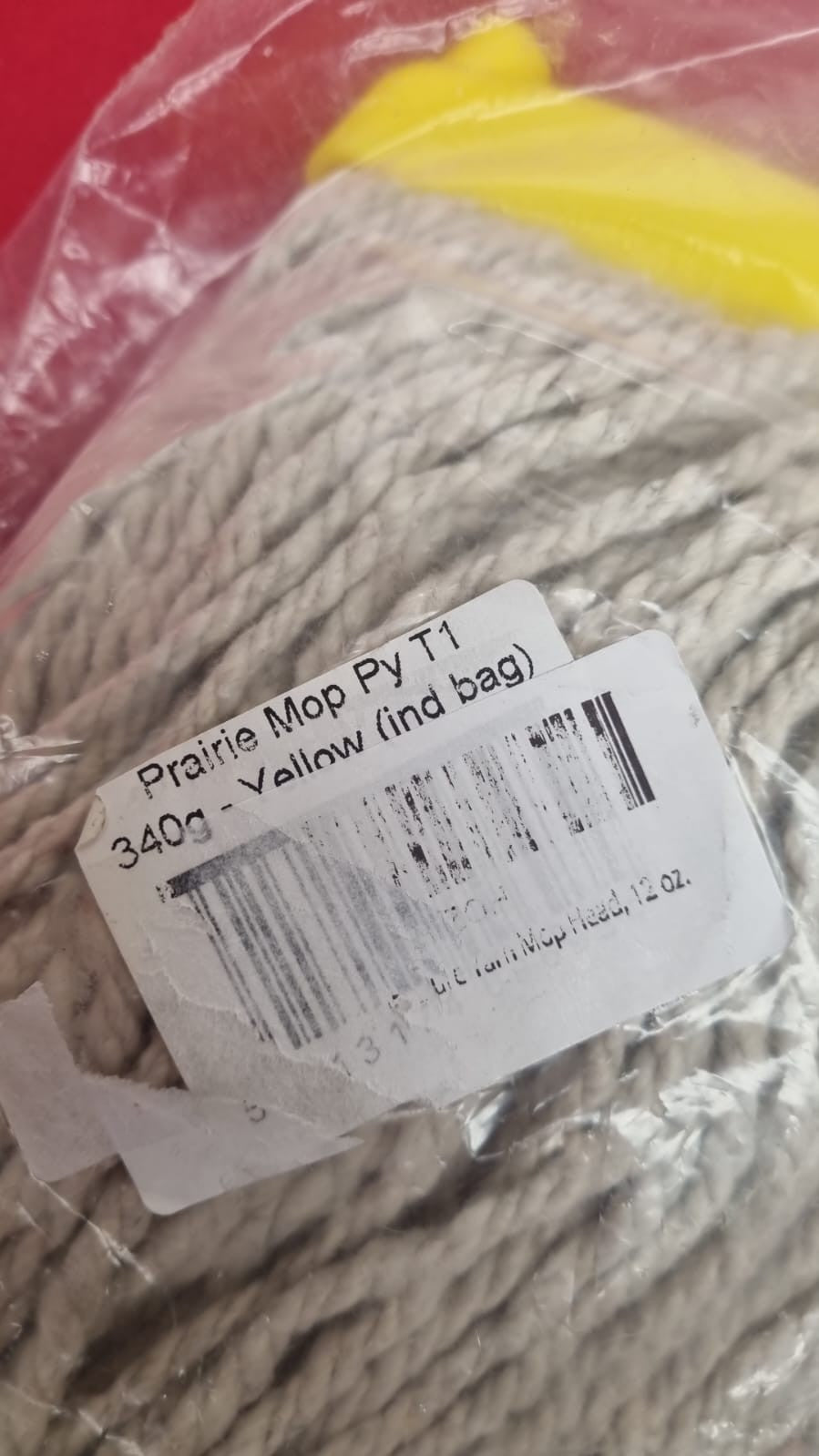 Synthetic Kentucky Mop Heads, 340g, Yellow 12oz