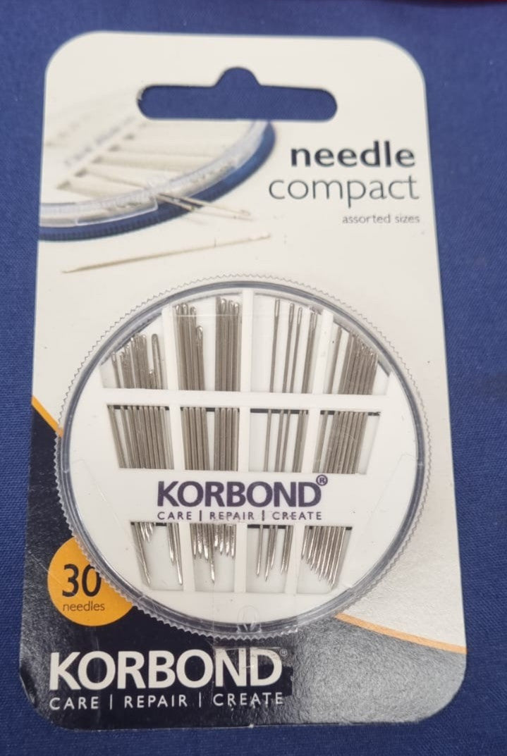 Korbond 30 Piece Needle Compact by Korbond – Assortment for a Multitude of Hand