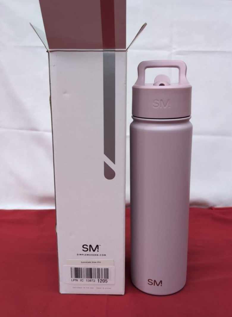 Simple Modern Kids Water Bottle with Straw Insulated Stainless Steel 22oz