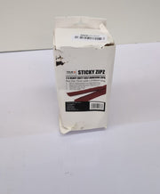 2 Sticky Zipz Heavy Duty Self Adhesive Zips  75mm Wide x 2100mm (box damaged)