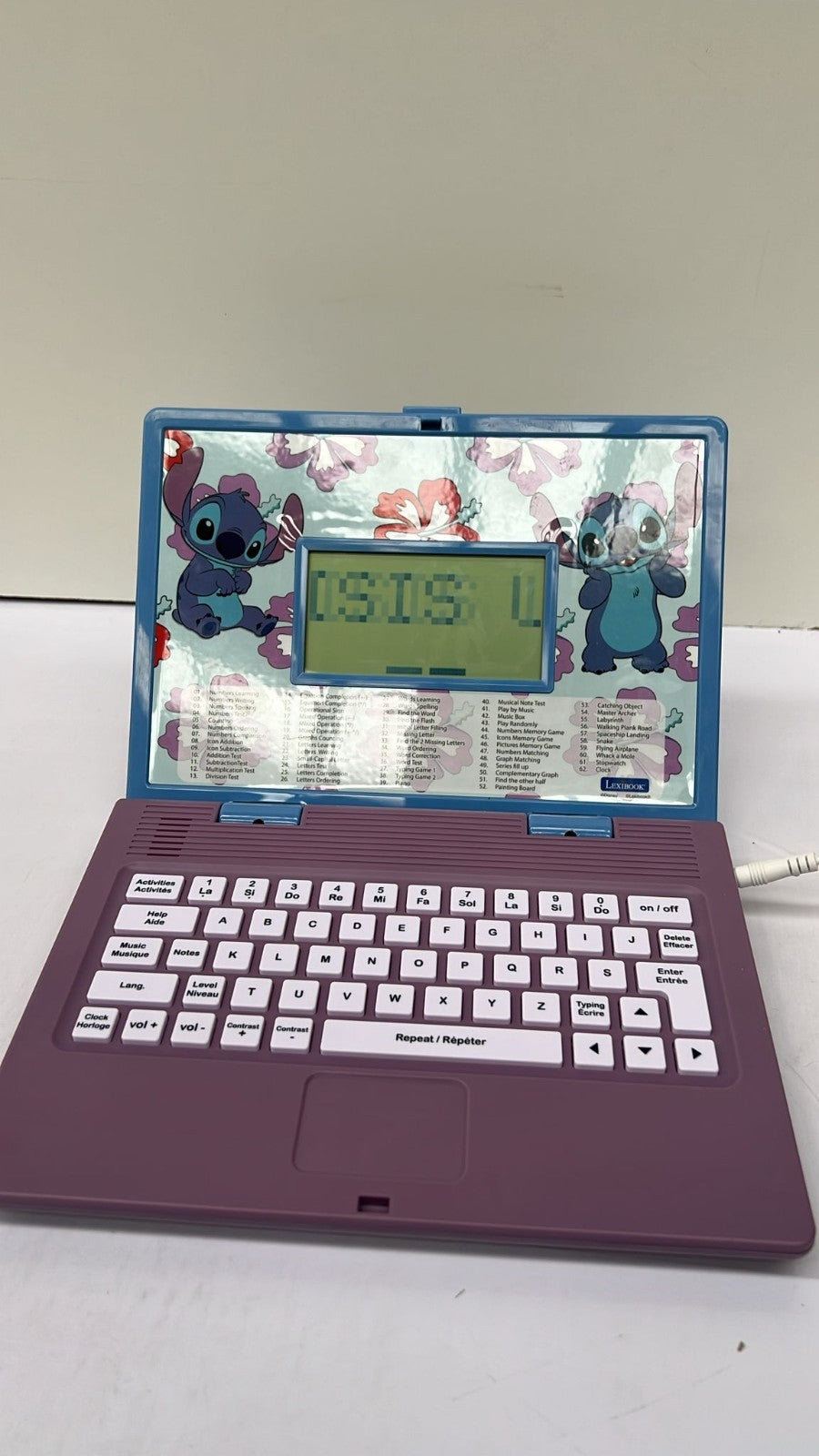 LEXIBOOK, Disney Stitch (French version not English)