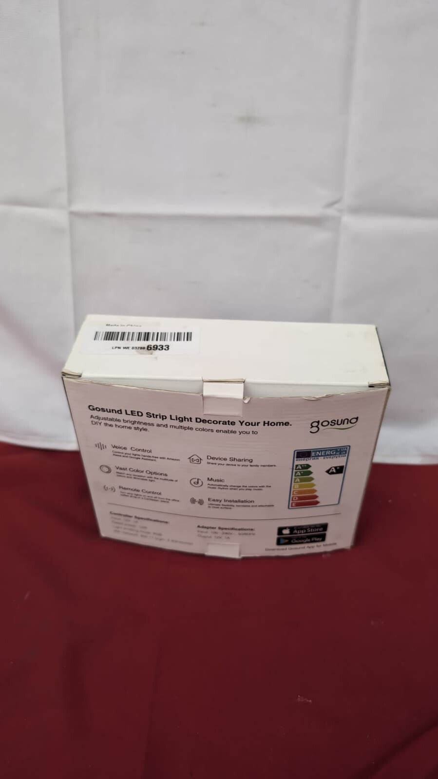 Led Strip Lights for Bedroom 16.4ft Music Sync Color (packaging damaged)