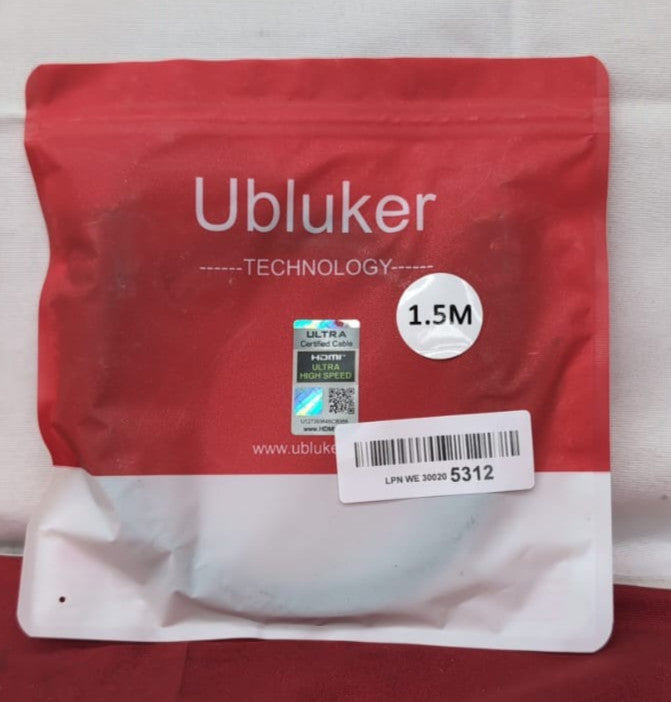 Ubluker HDMI Cable 48Gbps 1.5M, Certified Ultra High Speed