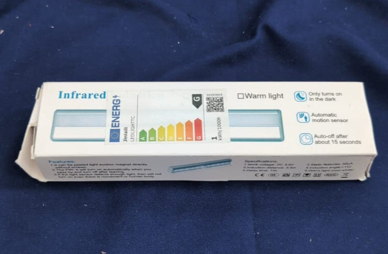 Jinlaili Wireless Under Cupboard Lights, LED Motion Sensor (packaging damaged)