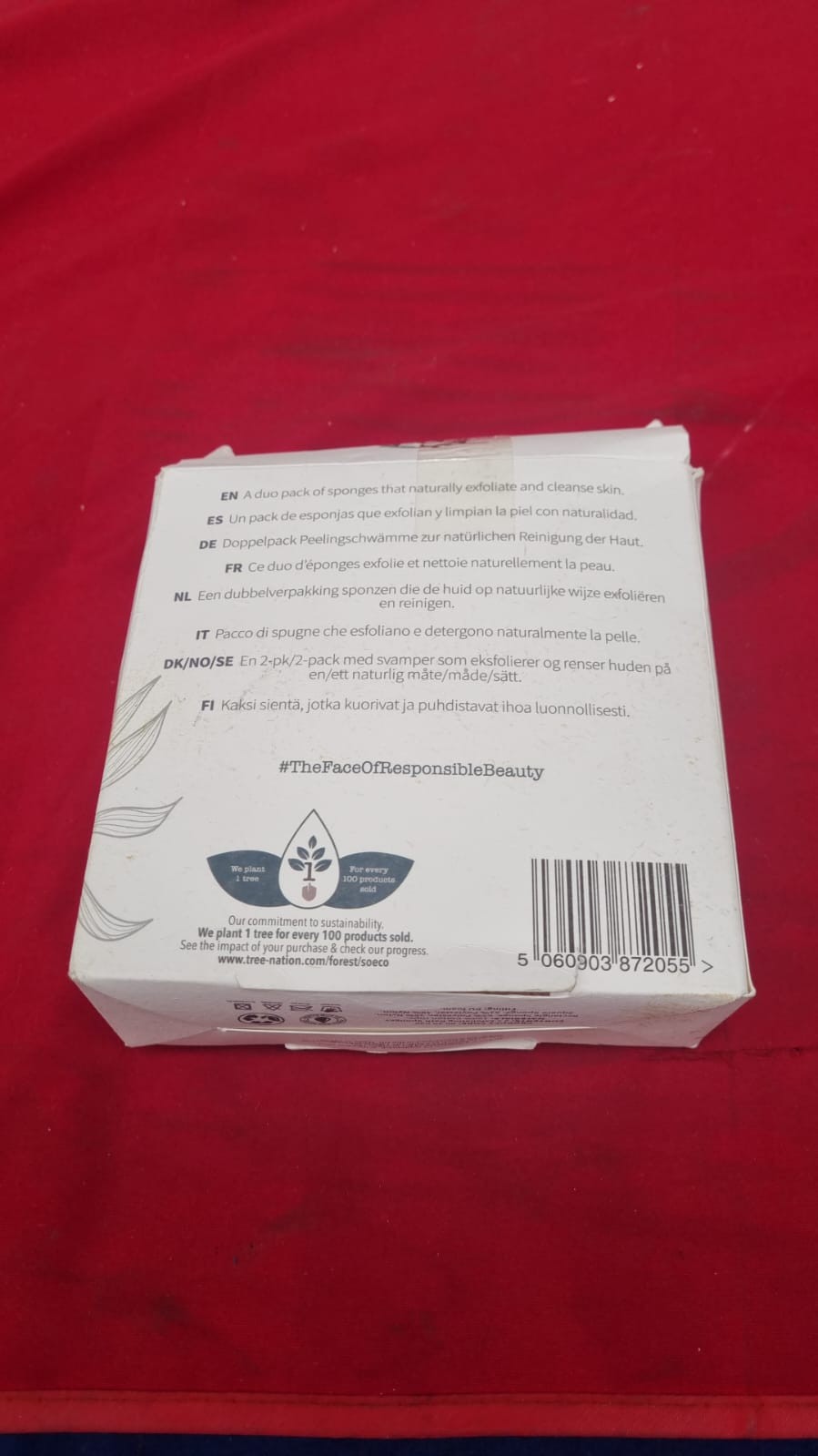 So Eco Exfoliating Bath Sponges - 2 Pack, White 80 40 030 (box damaged)