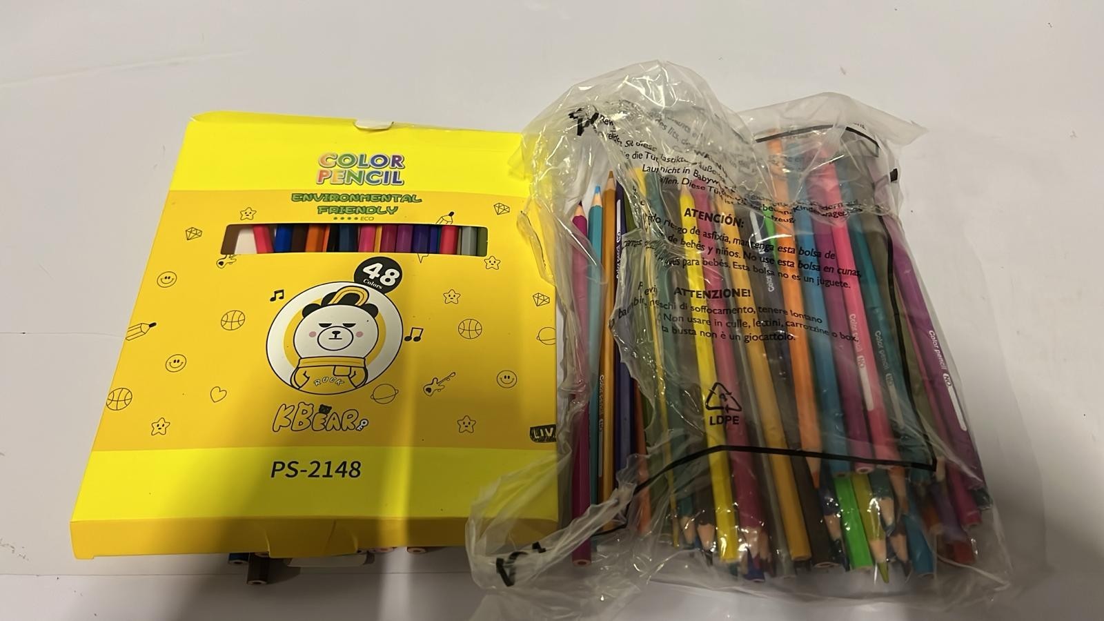 KBEAR  ps-2148 Color pencil 48 Colours (Packaging Damaged)