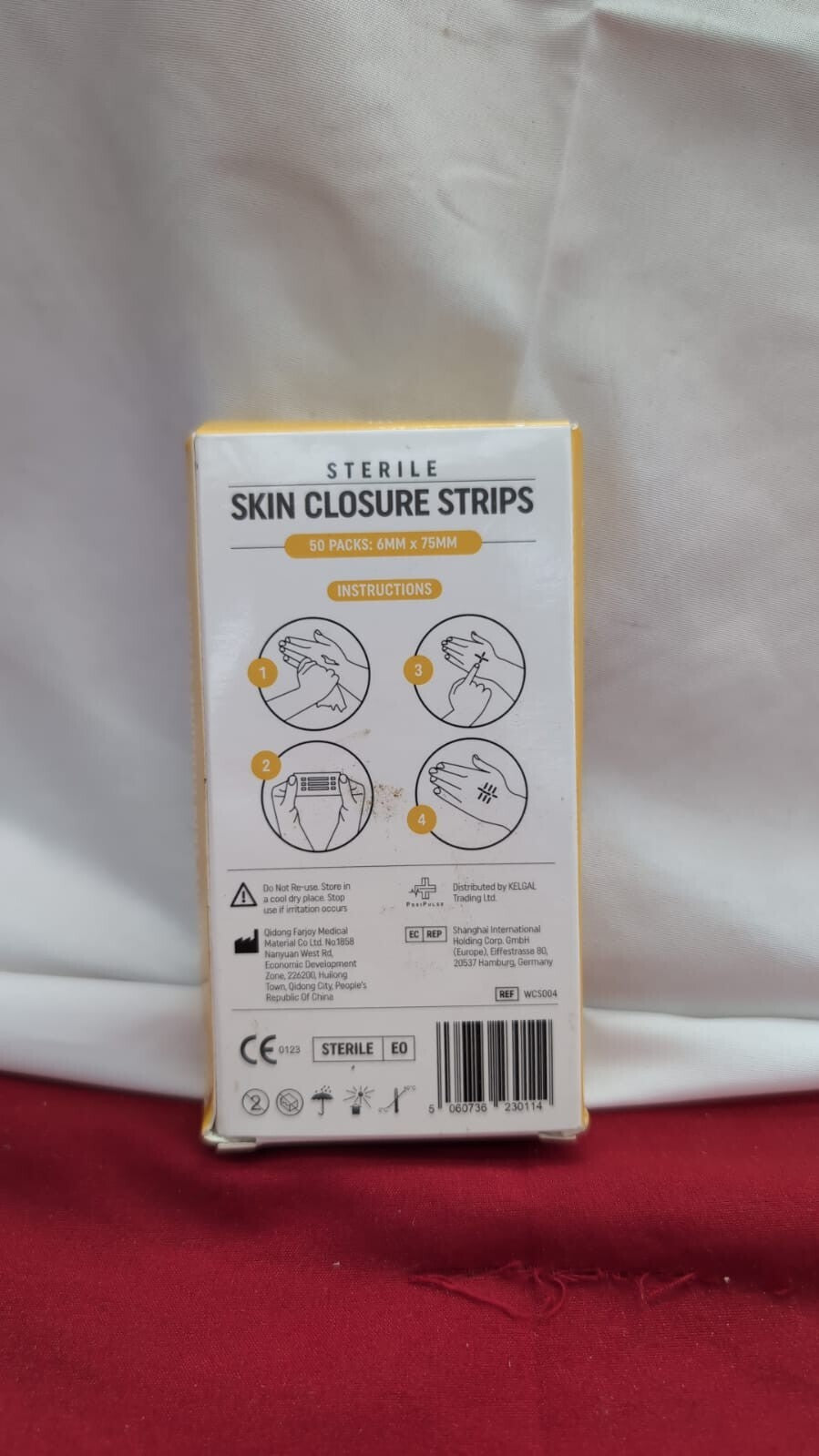 6mm x 75mm Sterile Skin Wound Closure Suture Strips for Lacerations, Incisions