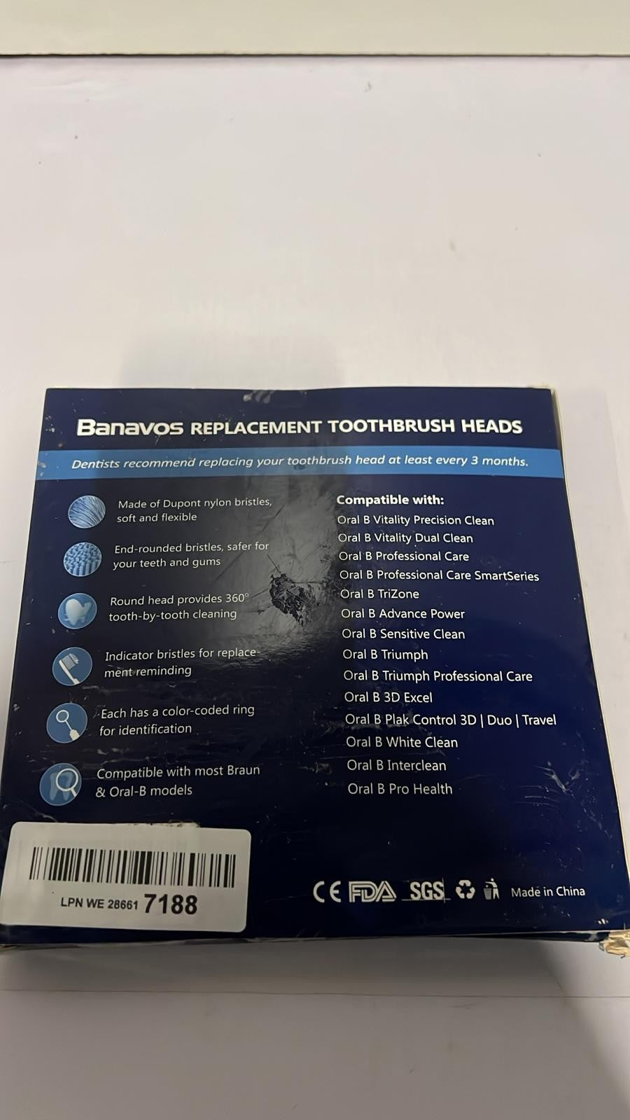 Toothbrush Heads, Replacement Brush Heads Compatible with Braun Oral B