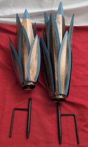 Jesokiibo Tequila Rustic Sculpture DIY Metal Agave Plant Home 2PCS (box damaged)