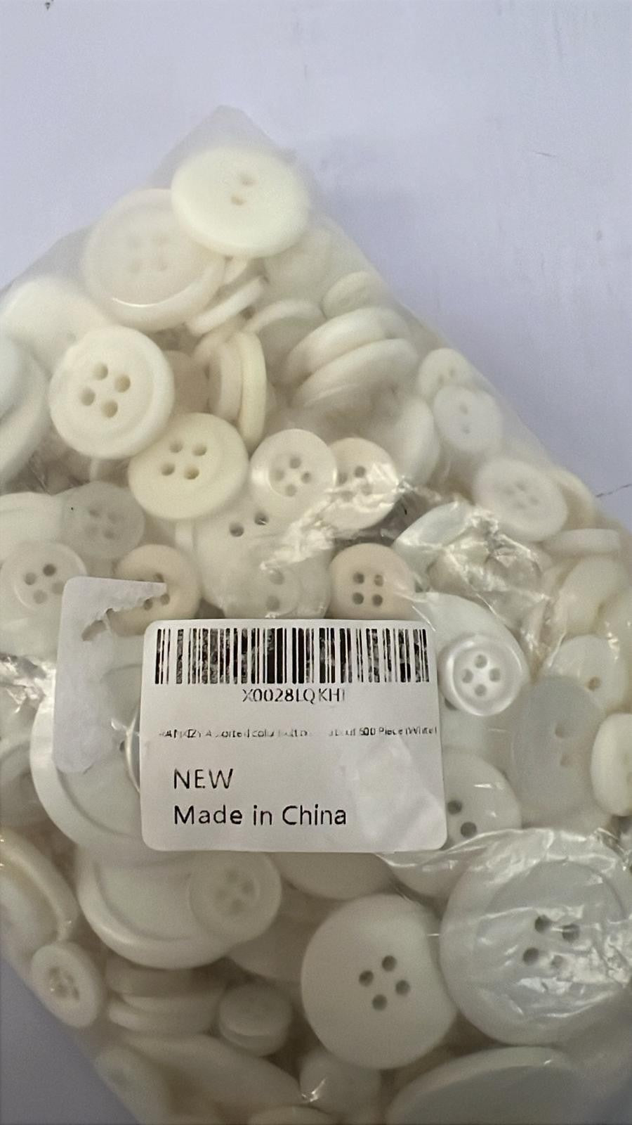 500Pcs Assorted Round Buttons for Crafts