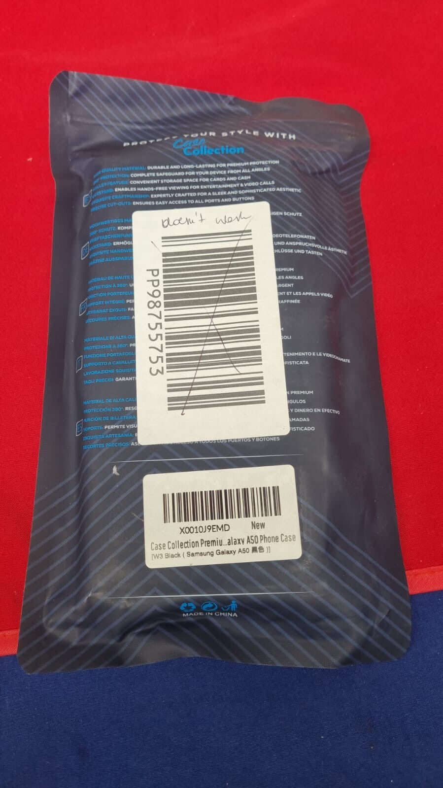 Case Collection for Samsung Galaxy A50 Phone - Premium Leather Folio Flip Cover