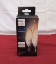 Philips Hue New White Ambiance Smart Light Bulb 2 Pack [E14 ] (box damaged)