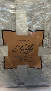Hachette Teddy Fleece Throw Blanket Soft Warm Throw