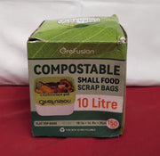 GreFusion Compostable Trash Bags for Kitchen 10L 150 Bags (Box Damaged)