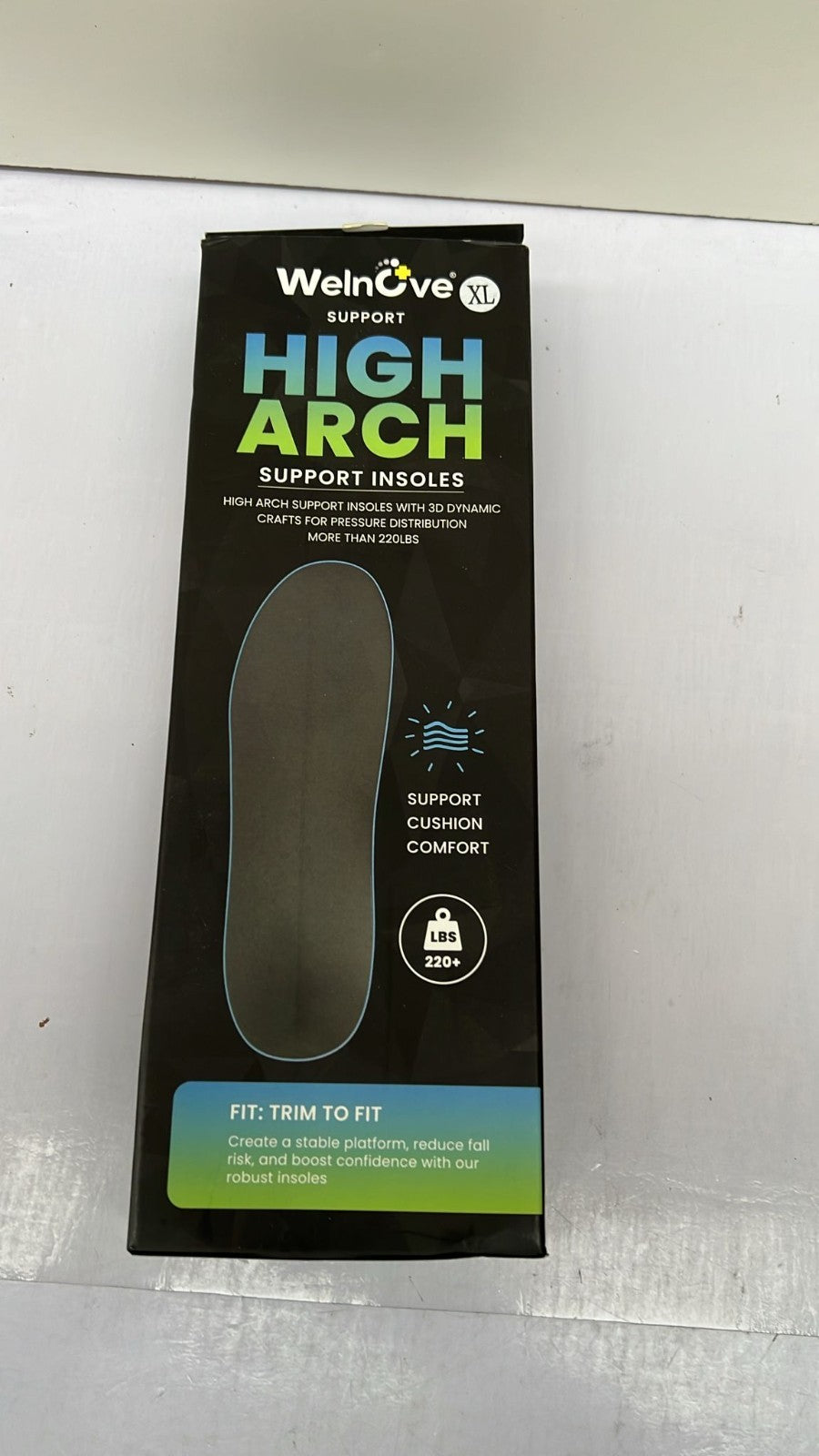 Welnove Relief Insoles - High Arch Support XL