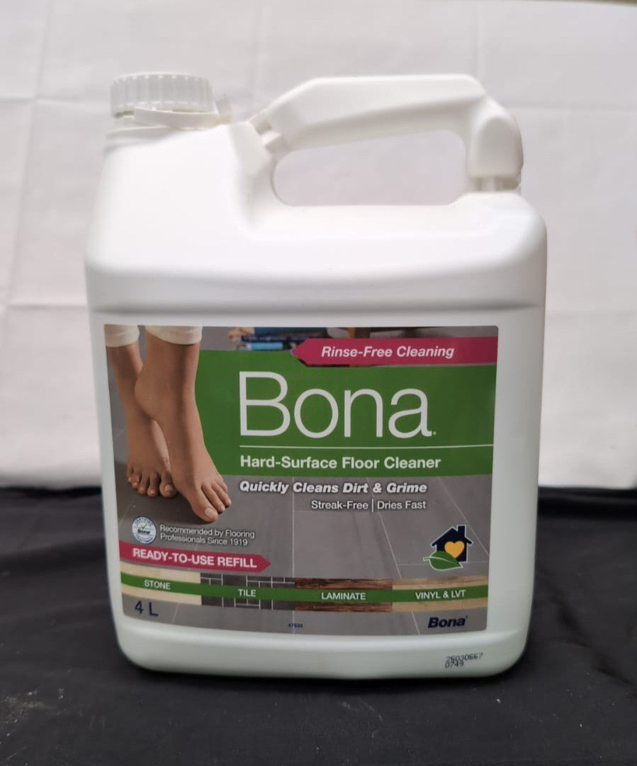 Bona Hard-Surface Floor Cleaner Liquid  for Stone, Tile, Laminate(USED-3.5L/4L )