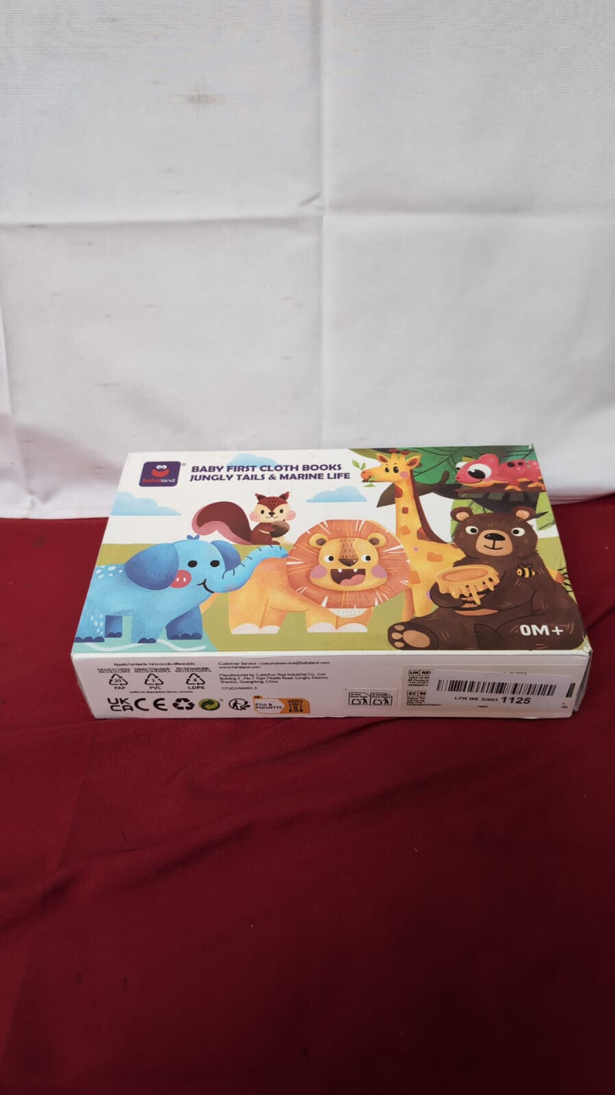 hahaland Baby Books 0-6 Months,Infant Tummy Time Toys High (packaging damaged)