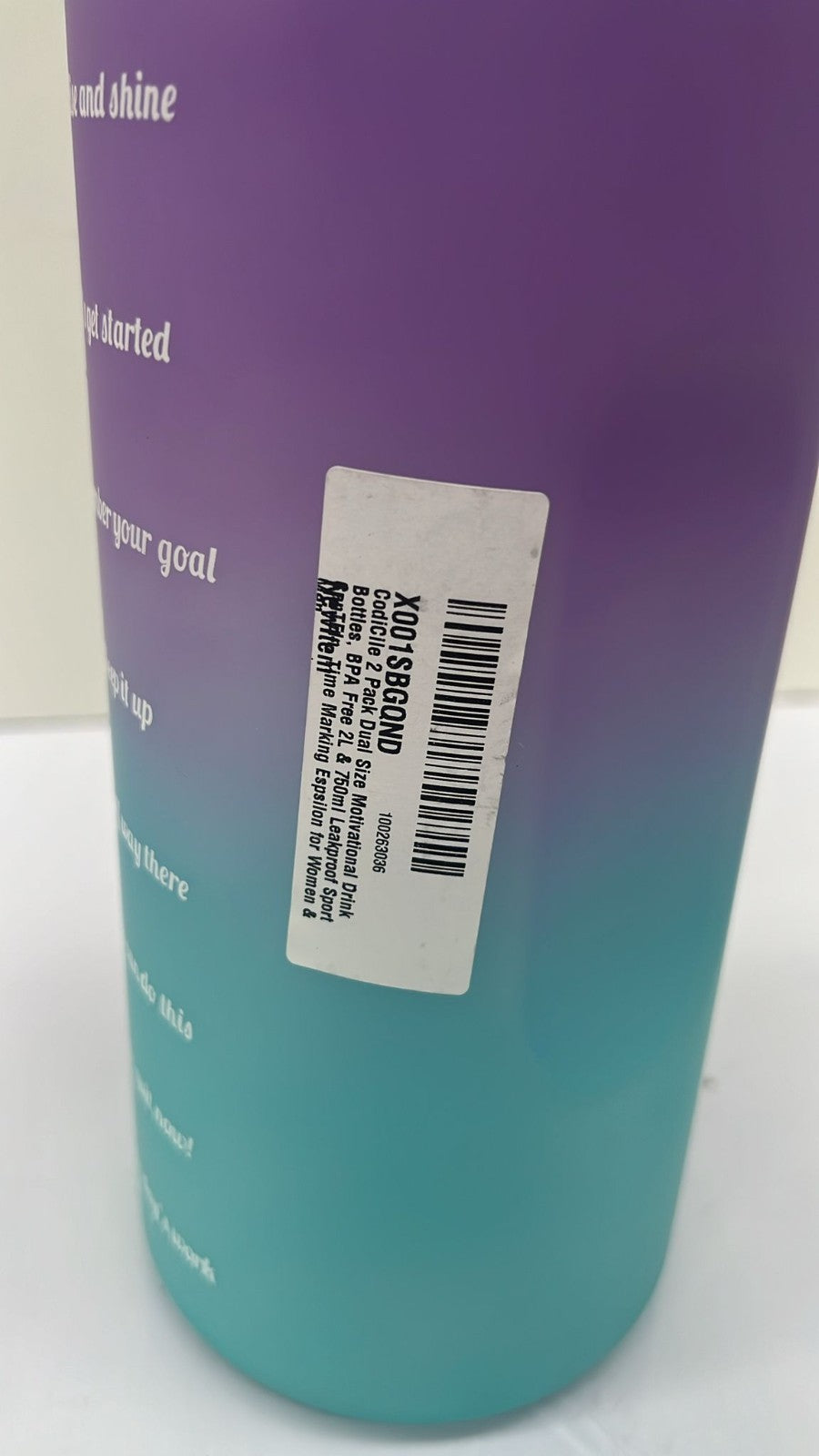 2Litre Water Bottle BPA Free Material Sports Bottle with Straw Leakproof