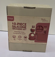 Yum Yum's Baby 10 Pcs Pink Weaning Set - Complete Toddler Feeding Kit