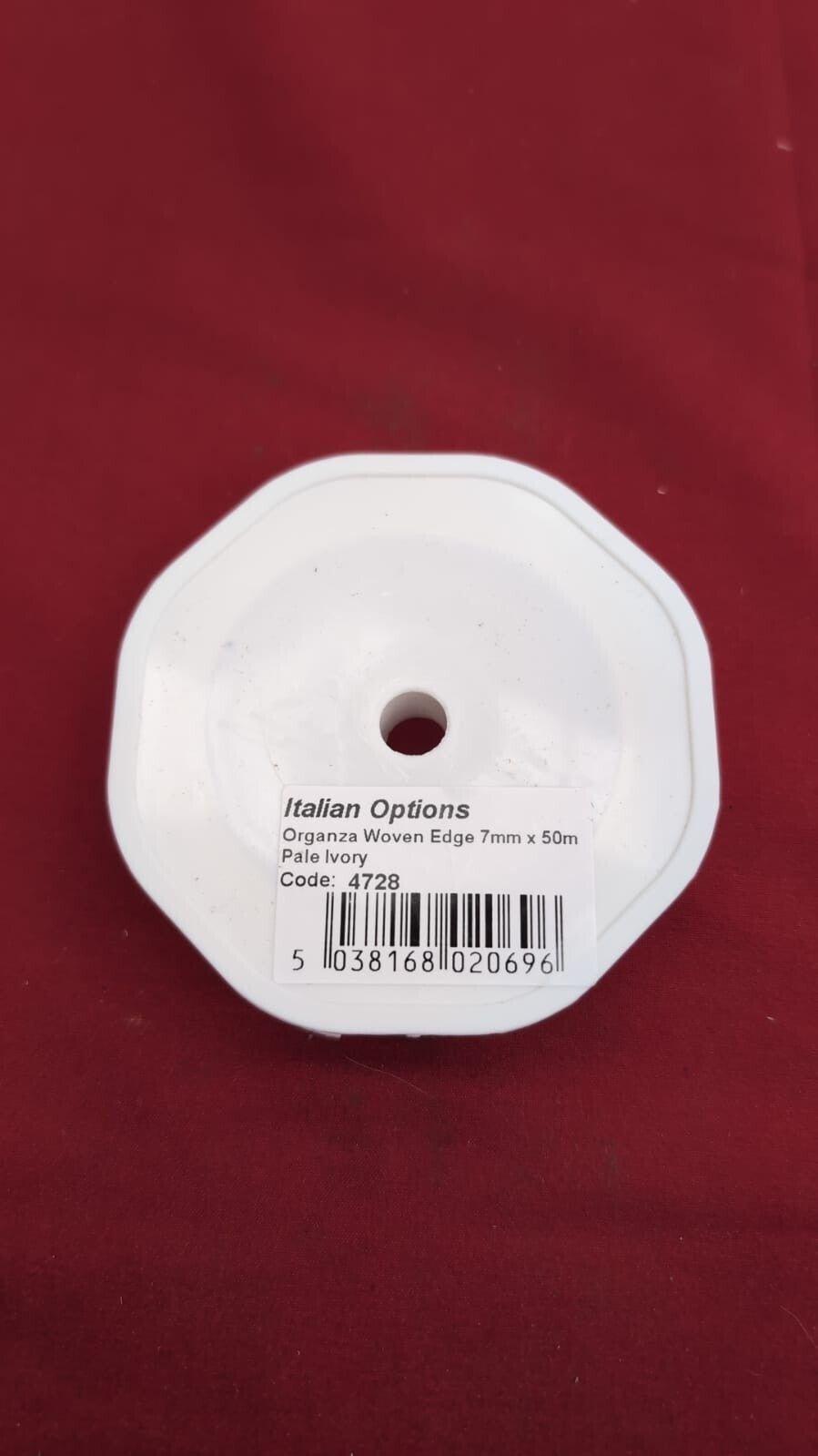 Italian Options Organza Chiffon Ribbon, 7mm x 50 Roll (Spool Chipped)