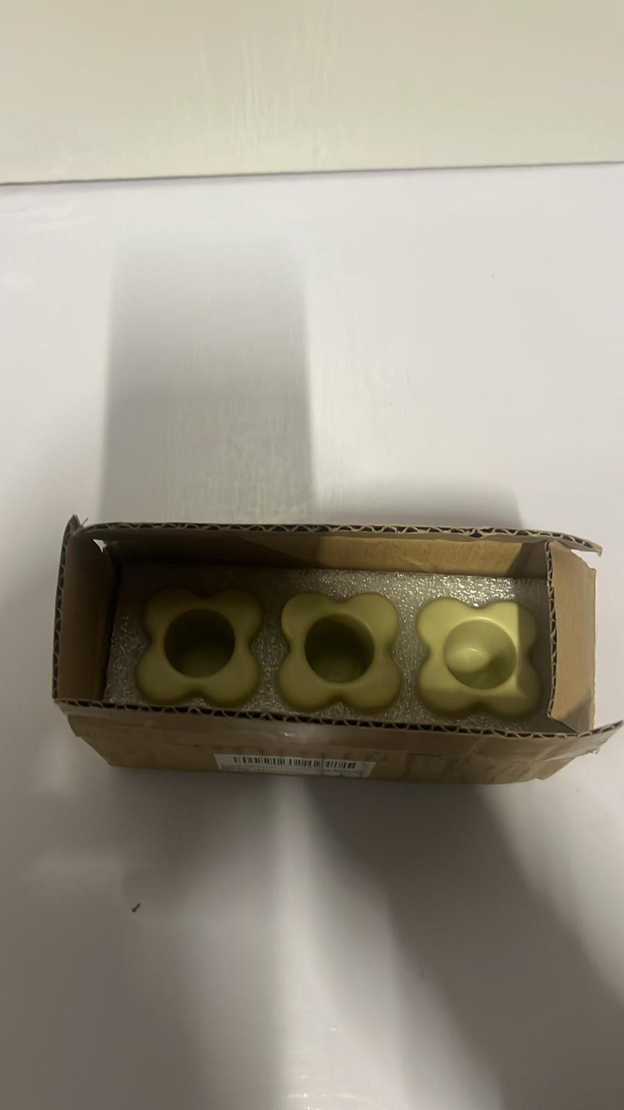HofferRuffer Candle Holders Set of 3 Ceramic Candlestick Holders