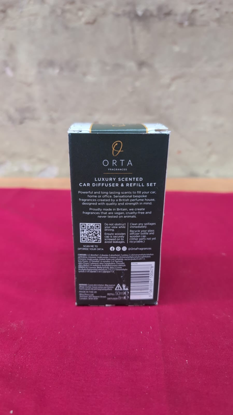 Orta Fragrances No 2 Diore Savage Inspired Car Air Freshener Set Refill Included