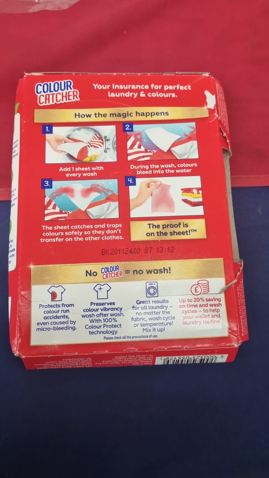 Catcher Colour Protection 22 sheets Mixed Washes (box damaged)