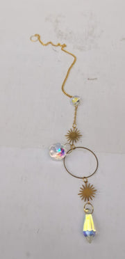 Cobee Crystals Glass Pendants, Rainbow Prism Suncatcher for Window Prism Window